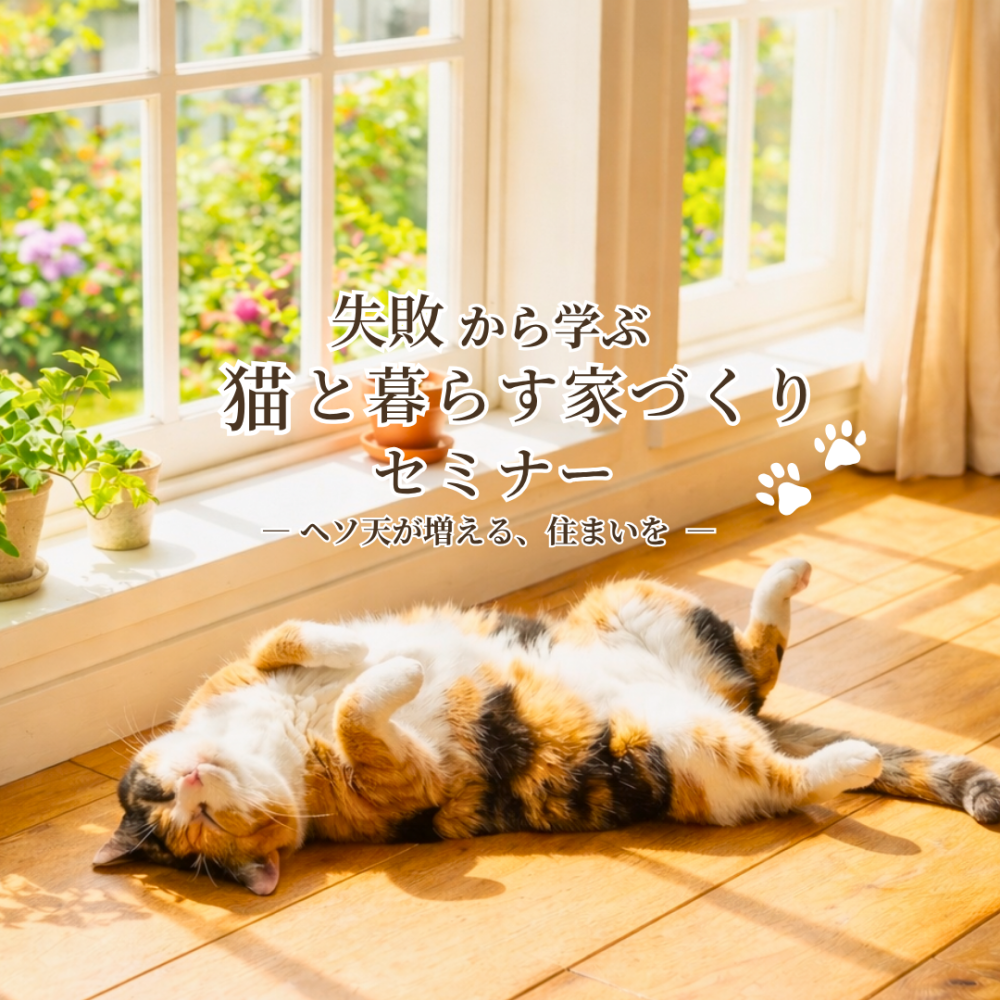 ことねこ堂:失敗から学ぶ猫と暮らす家づくりセミナー