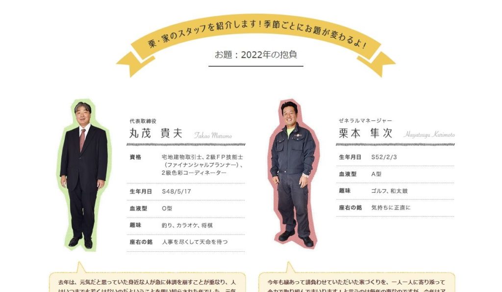 スタッフページ変更2022